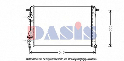 AKS DASIS 180005n -  Радиатор, охлаждение двигателя
